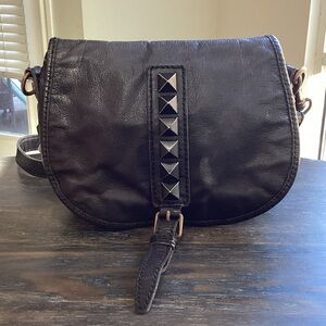 Liebeskind Black Studded Leather Crossbody Bag
